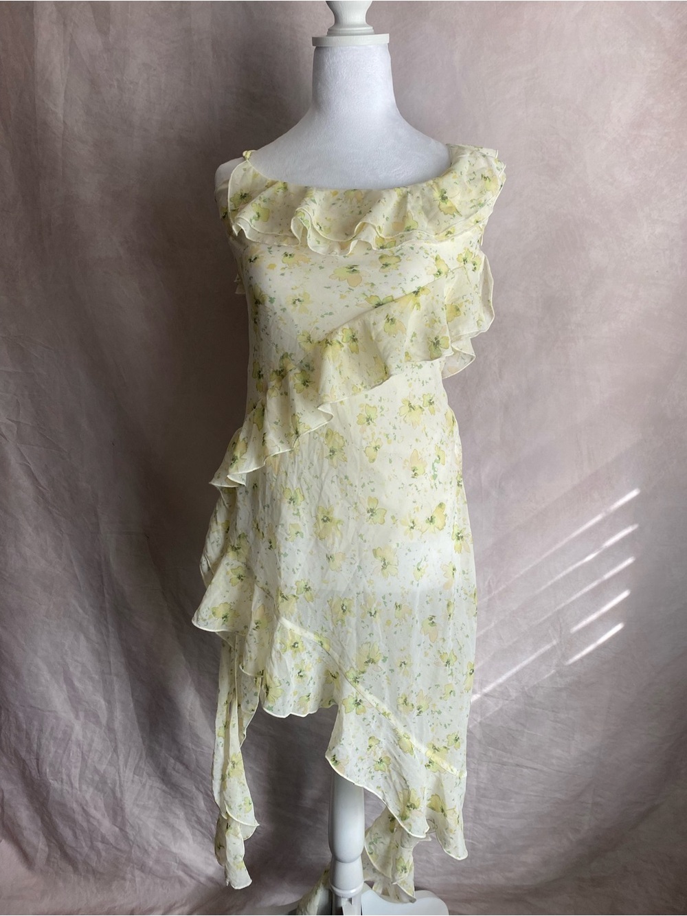 Forever 21 Asymmetrical Ruffle Dress, Brand New With Tags